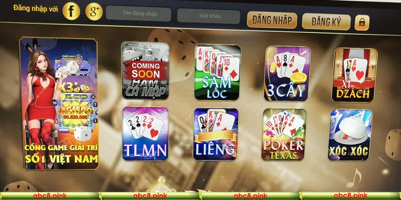 Top tựa game có trong Abc8 trò chơi